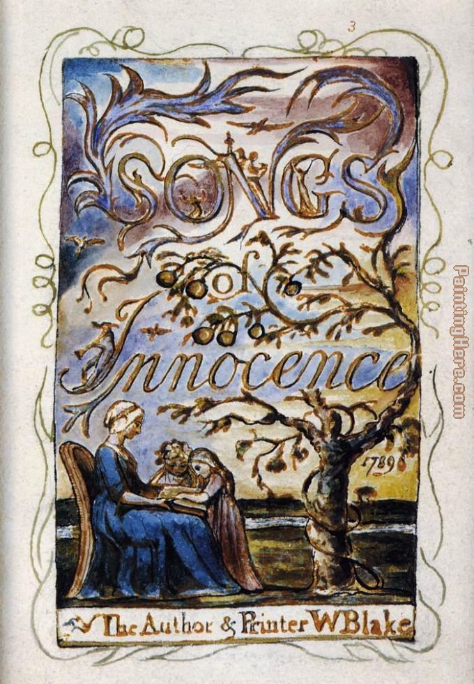 Songs of Innocence painting - William Blake Songs of Innocence art painting